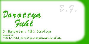dorottya fuhl business card